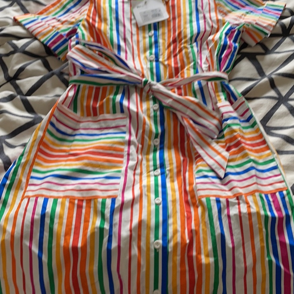 NWT CJR x Target Rainbow Stripe Dress